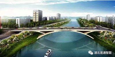 湖北易通助力廣西建工龍江六橋—精準(zhǔn)吊裝，首肋合攏