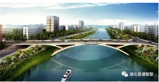 湖北易通助力廣西建工龍江六橋—精準(zhǔn)吊裝，首肋合攏