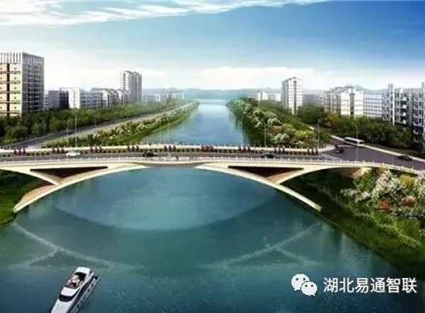 湖北易通助力廣西建工龍江六橋—精準吊裝，首肋合攏